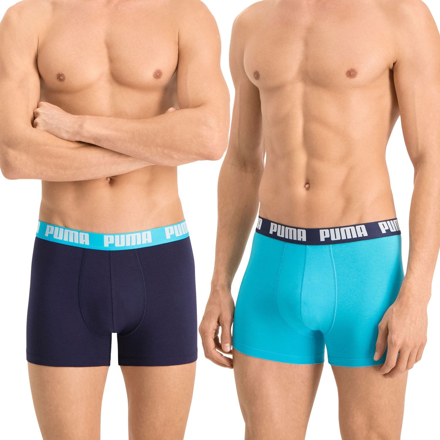 

Боксеры Puma s 4 шт, цвет Navy/Türkis