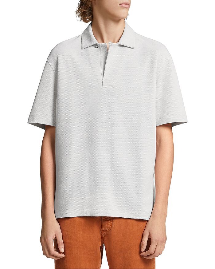

Поло с коротким рукавом из чистого хлопка Zegna