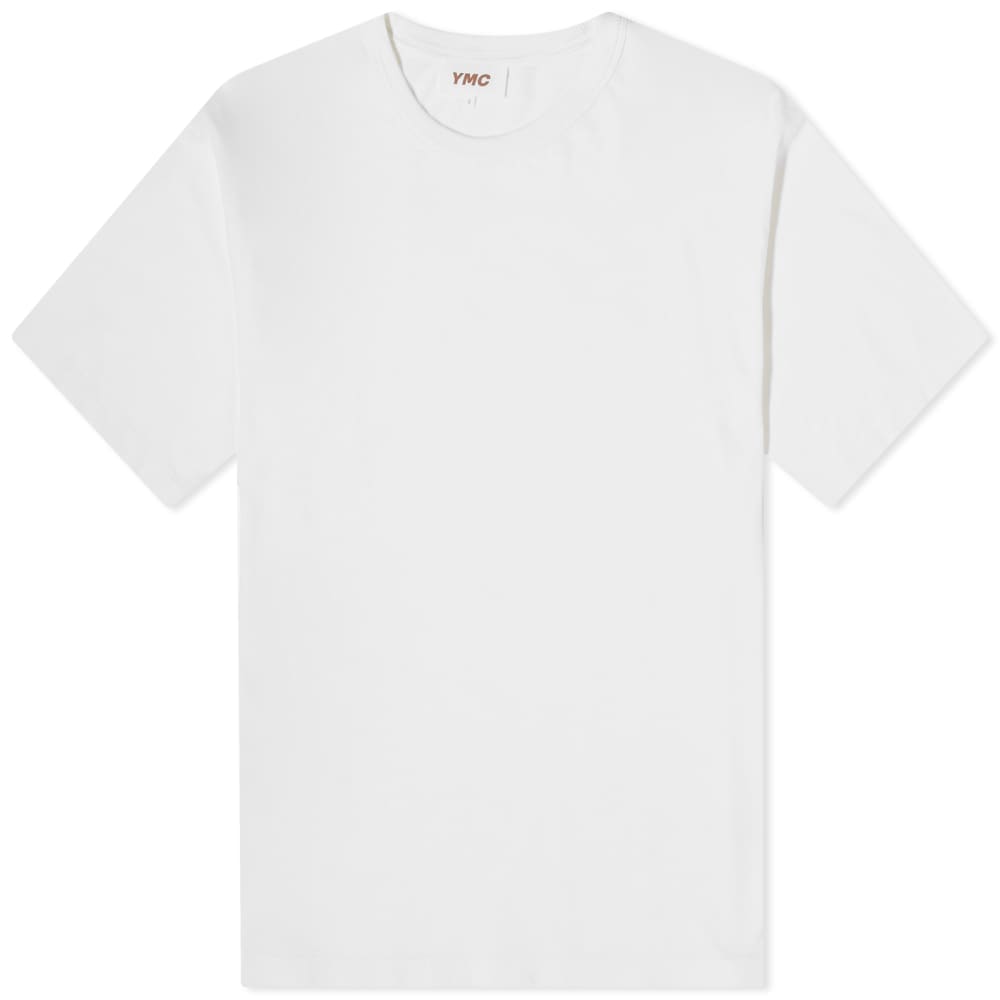 Тройная футболка YMC, белый