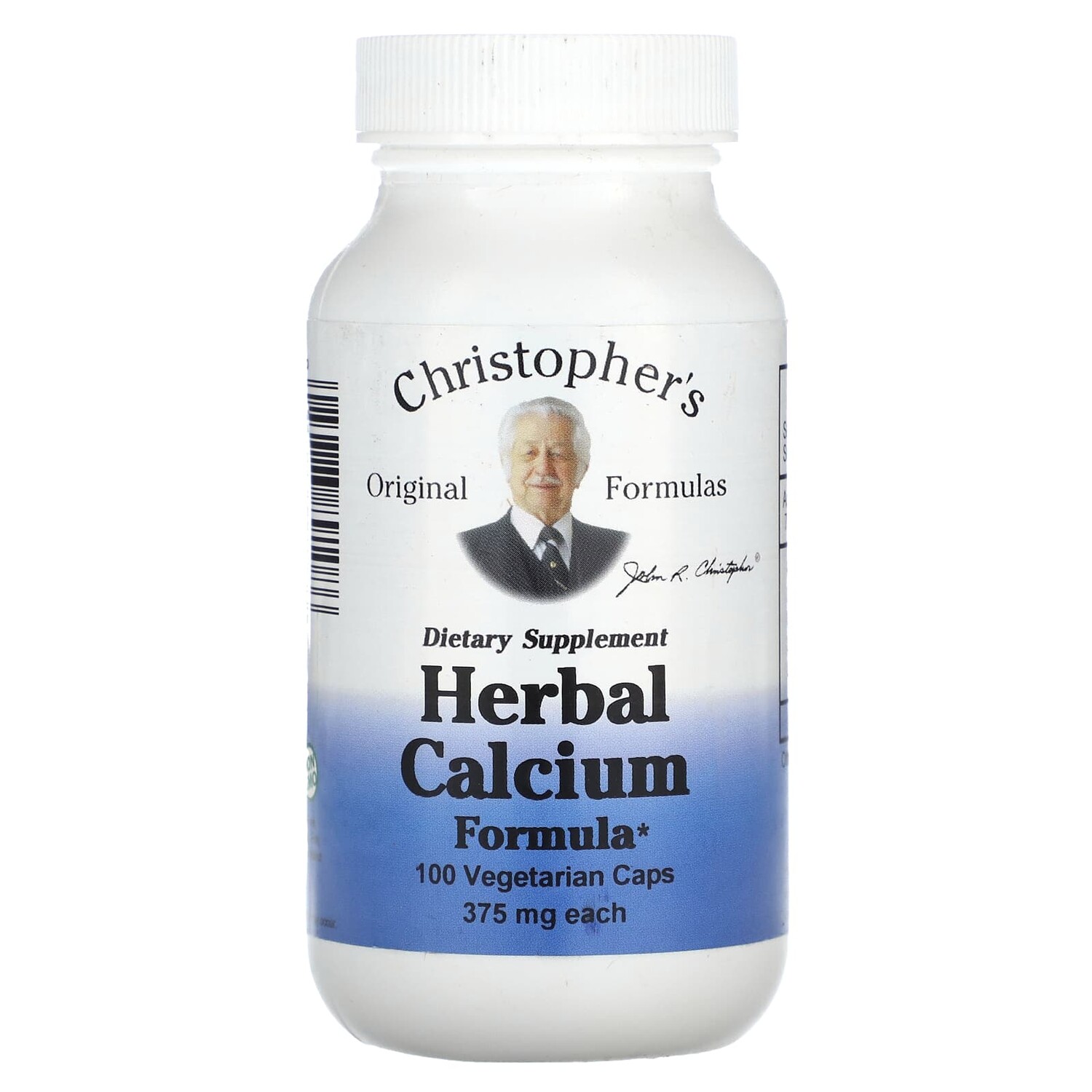 

Травяная формула с кальцием, 375 мг, 100 вегетарианских капсул, Christopher's Original Formulas