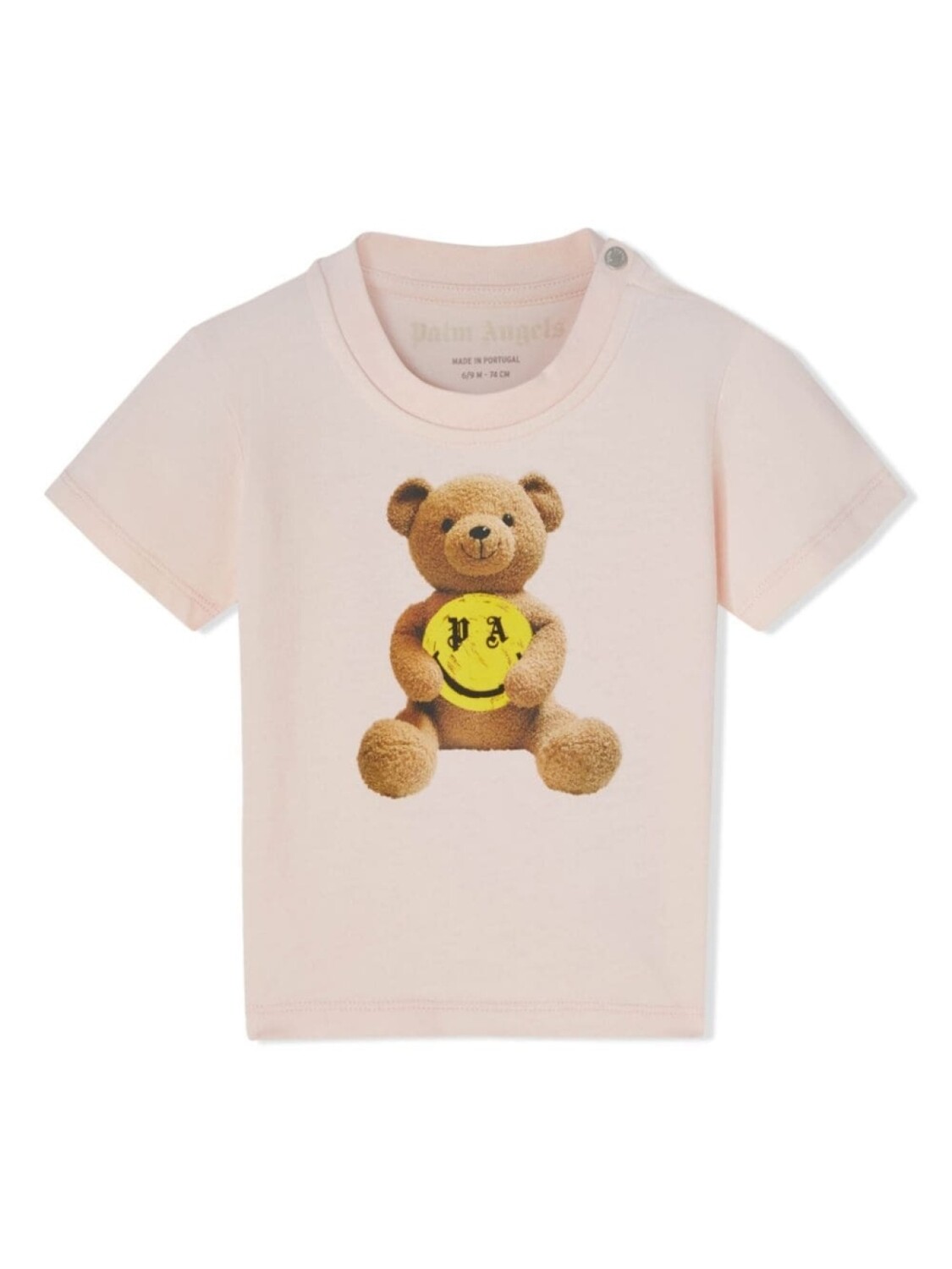 

Palm Angels Kids футболка с принтом, розовый