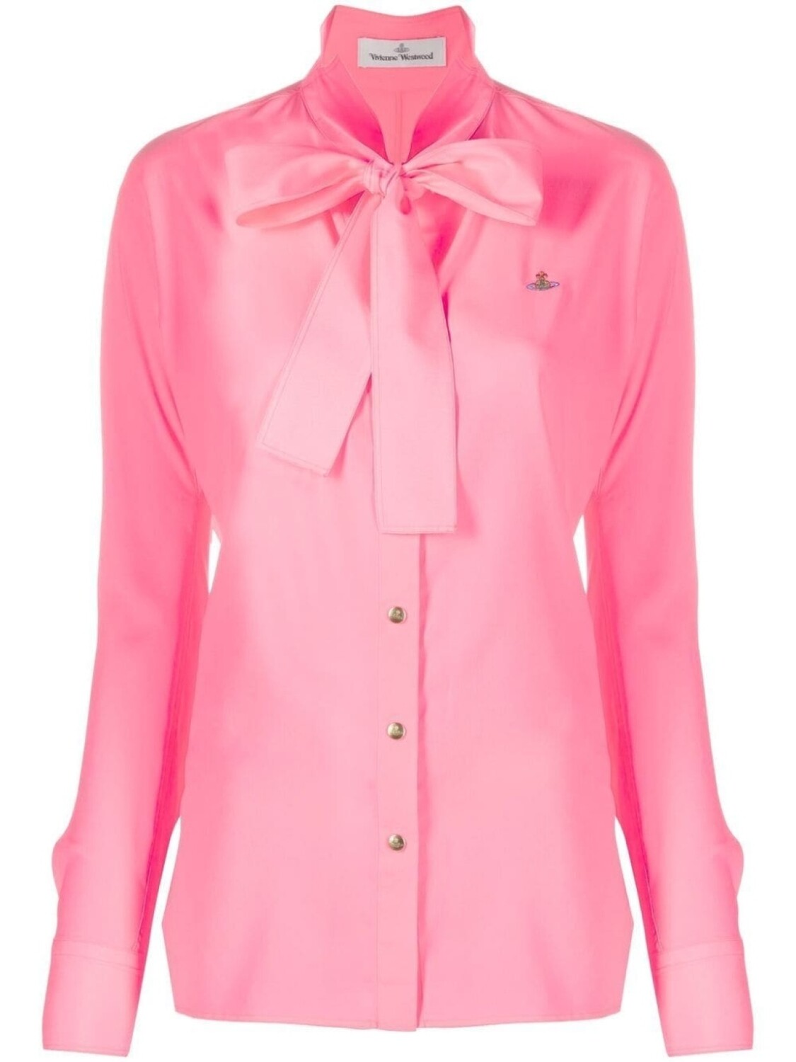 

Vivienne Westwood рубашка с бантом и длинными рукавами, розовый