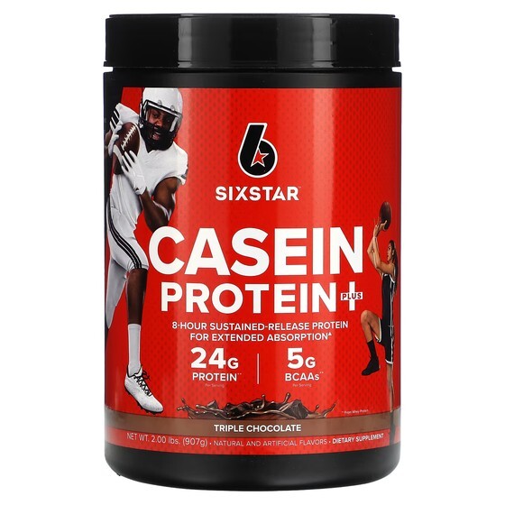 

Протеиновый порошок SIXSTAR Casein Protein Plus тройной шоколад, 907г