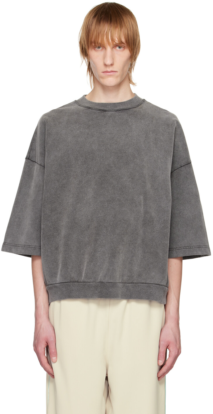 

Черная футболка с нашивками Acne Studios, Черный