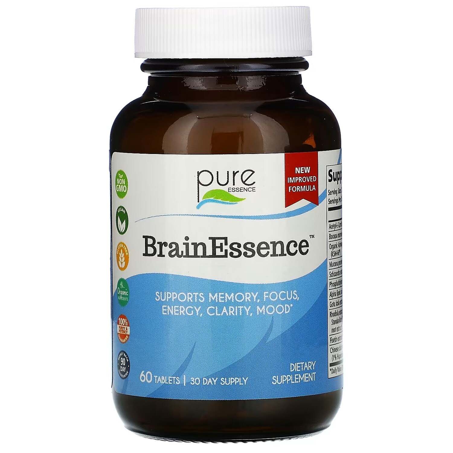 

Пищевая Добавка Pure Essence BrainEssence, 60 таблеток