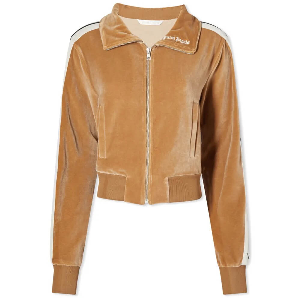 

Спортивная куртка Palm Angels Velvet Highneck, бежевый