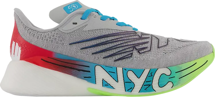 

Кроссовки New Balance Wmns FuelCell RC Elite v2 Wide 'NYC Marathon', серый