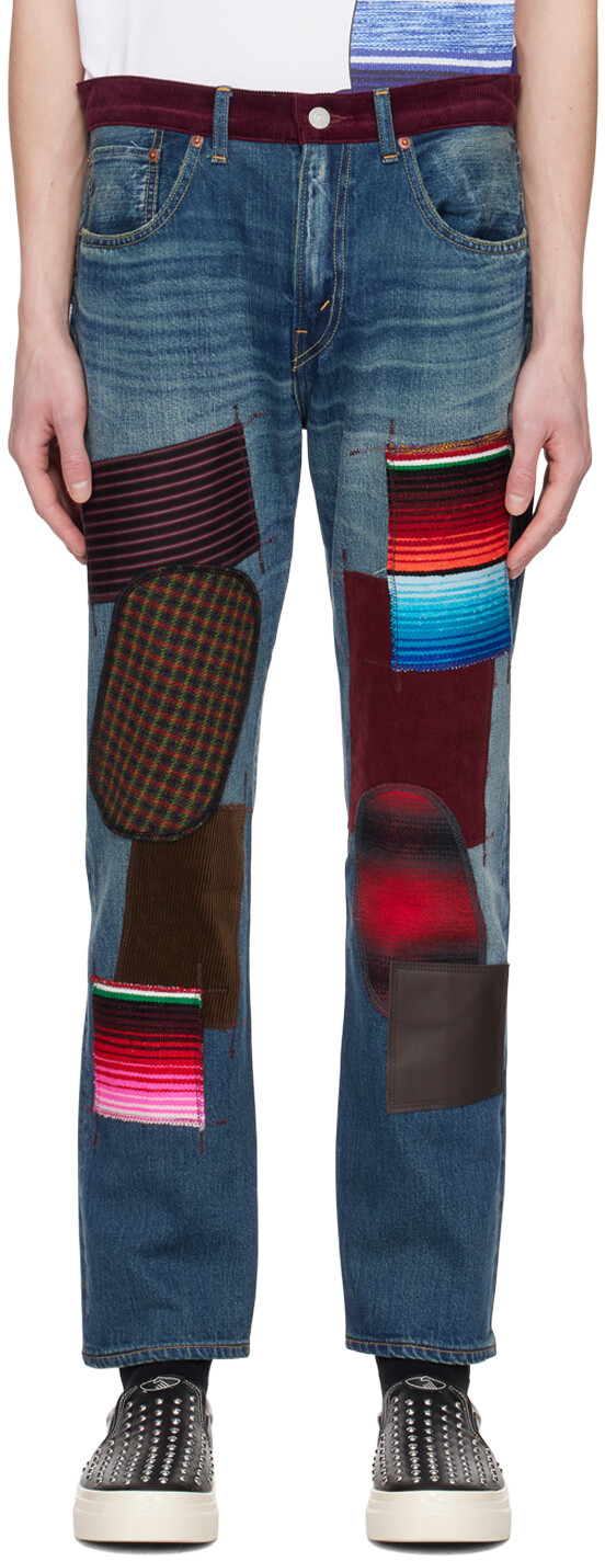 

Синие джинсы Levi's Edition Junya Watanabe