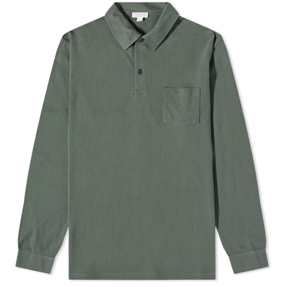 

Футболка Sunspel Long Sleeve Riviera Polo