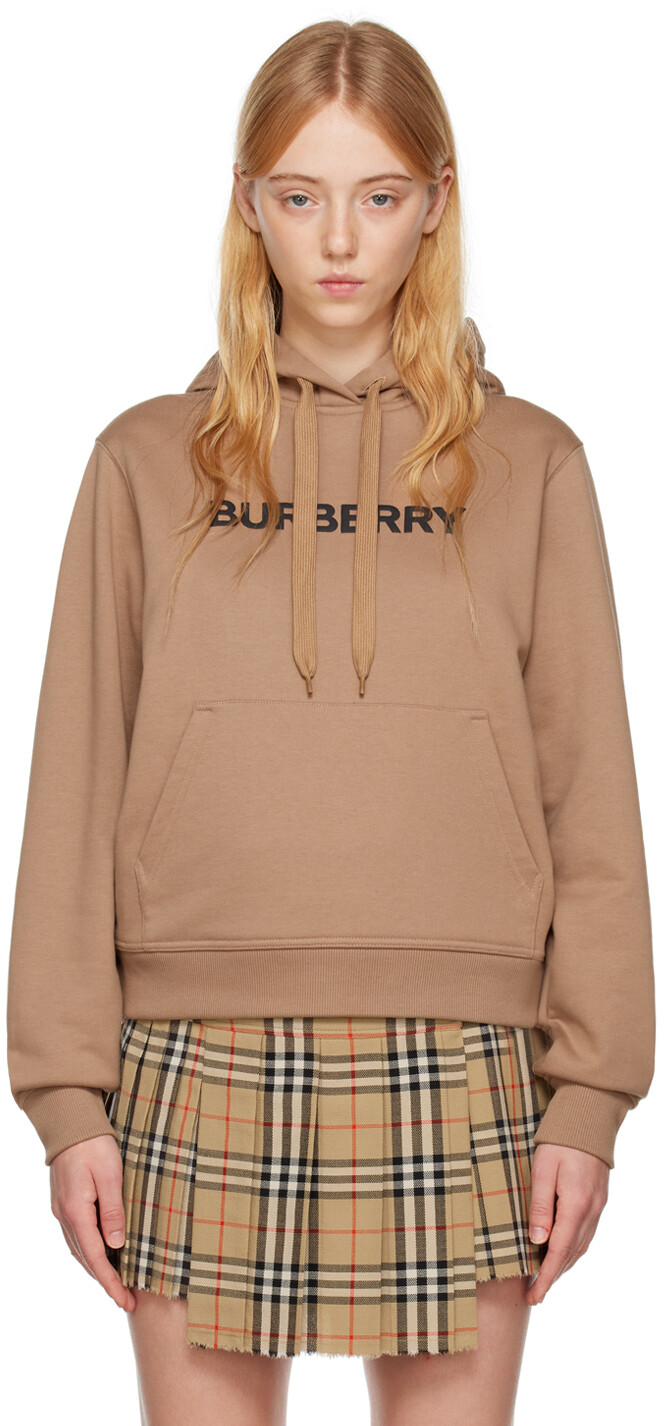 

Коричневая толстовка с капюшоном Burberry, Коричневый, Коричневая толстовка с капюшоном Burberry