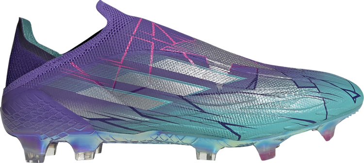 Бутсы Adidas X Speedflow+ FG 'Purple Rush Mint Rush', фиолетовый