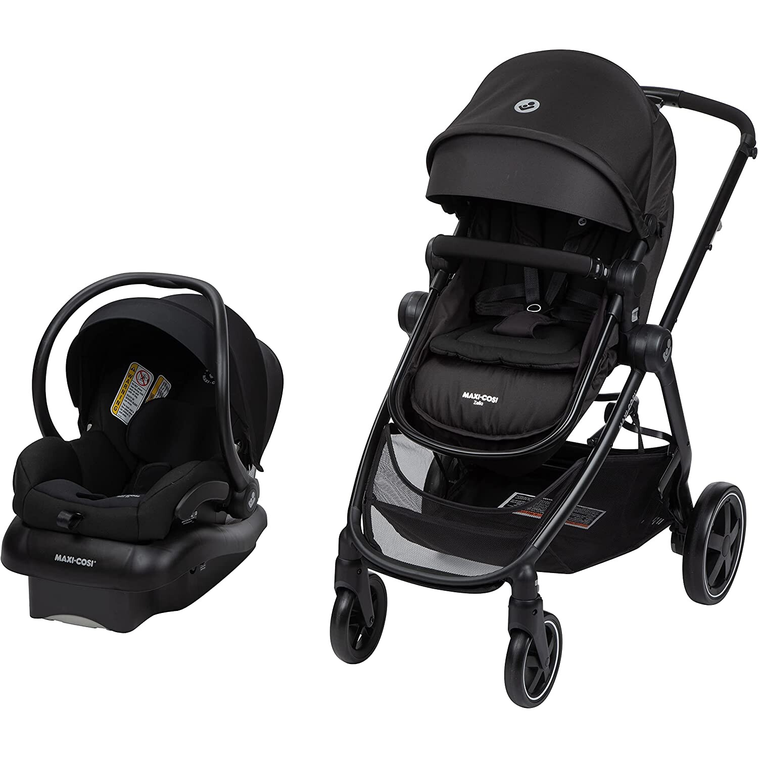 

Детская коляска + автокресло Maxi-Cosi Zelia 5-in-1, черный