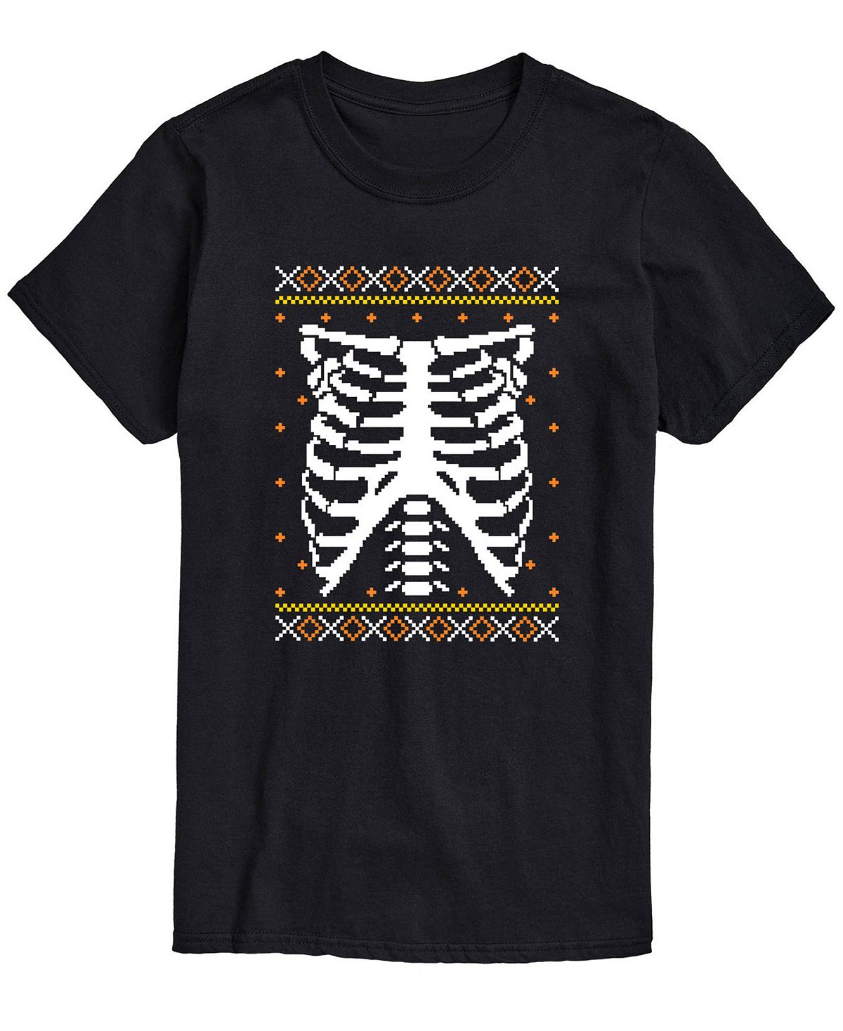 Мужская футболка классического кроя skeleton chest AIRWAVES, черный