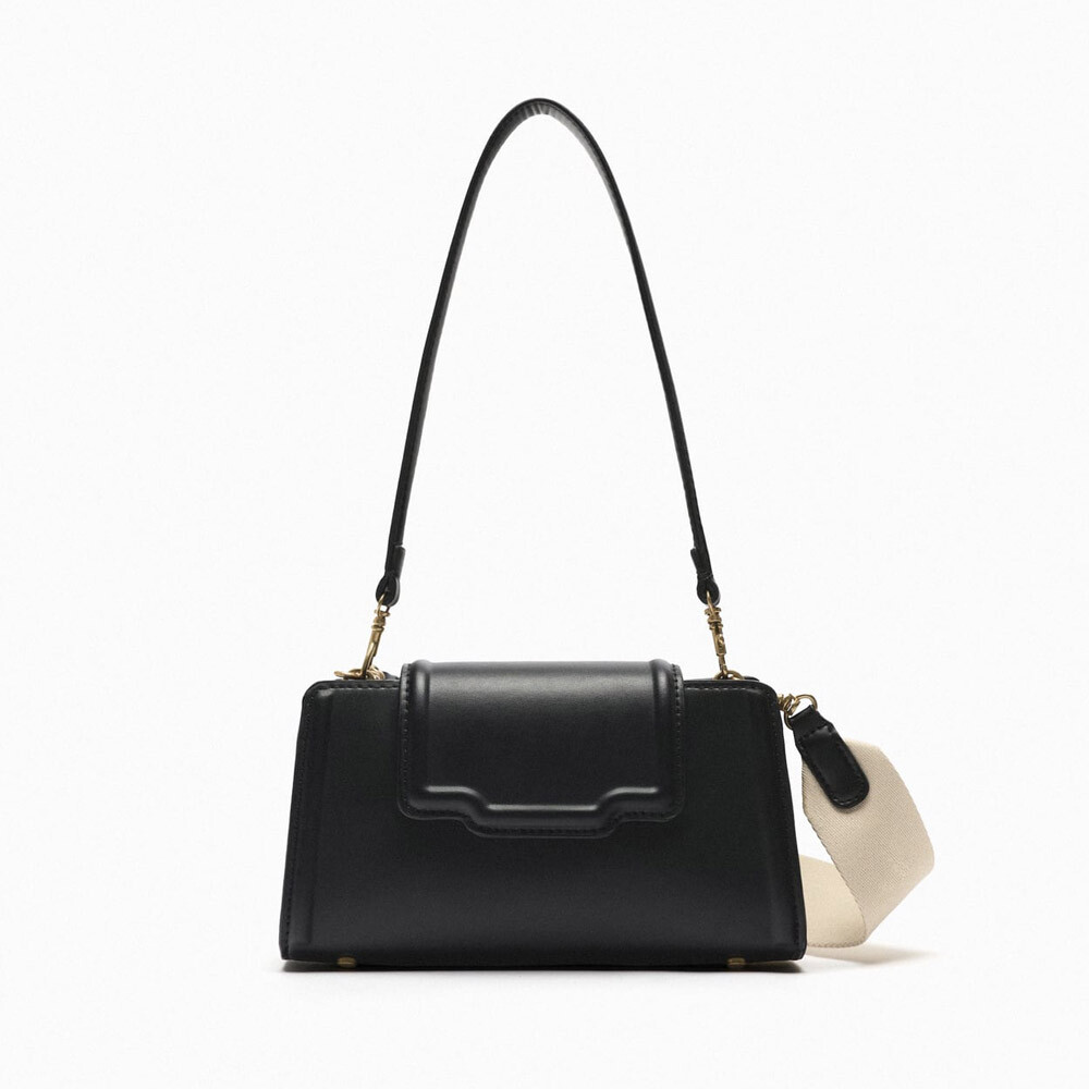 

Сумка кросс-боди Zara With Flap, черный