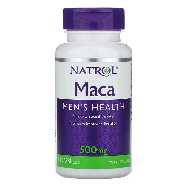 Maкa, 500 мг, 60 капсул, Natrol natrol кора йохимбе 500 мг 90 капсул