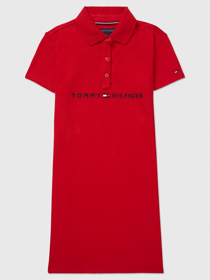 

Платье Tommy Hilfiger Kids' Logo Polo, красный