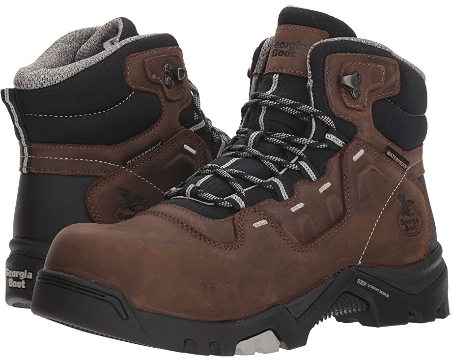 

Ботинки Amplitude 5" Comp Toe Waterproof Georgia Boot, коричневый