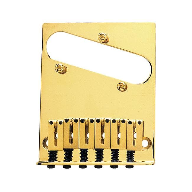 Fender 6-Saddle American Series Telecaster Bridge Assembly Gold 0990807200 - фото