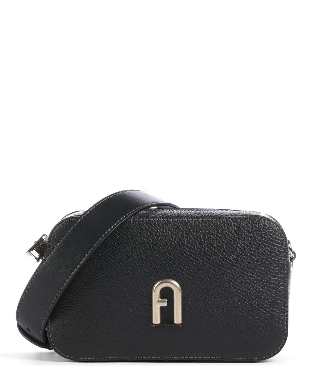 

Сумка через плечо Primula Mini из зерненой телячьей кожи Furla, черный