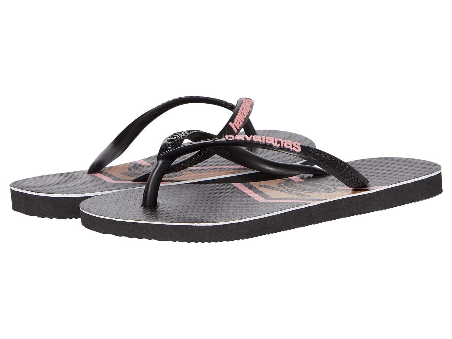 Сандалии Havaianas Kids, Slim Stripes Metallic