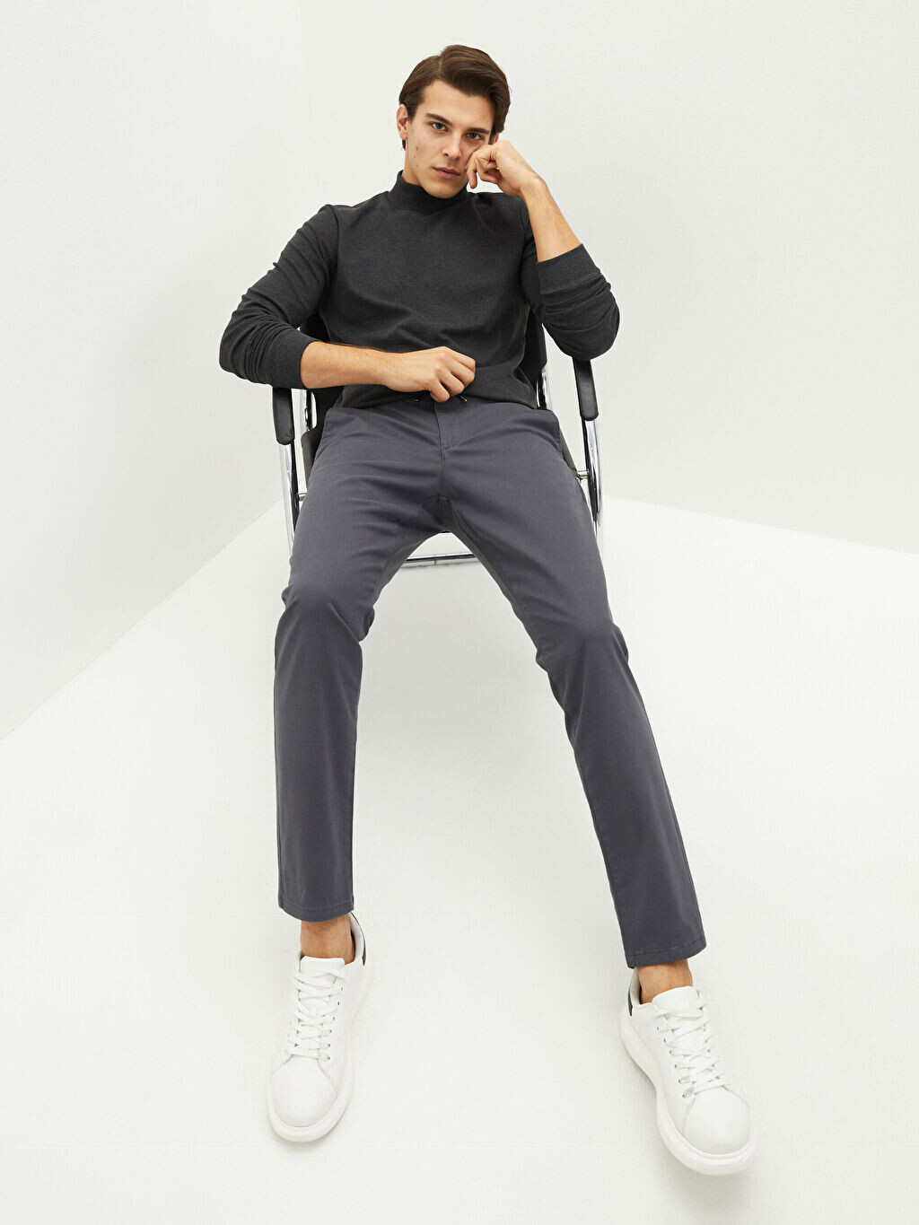 

Мужские брюки чинос Slim Fit из габардина LCWAIKIKI Classic