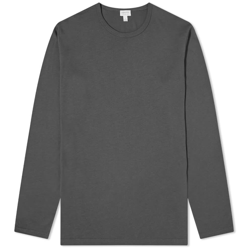 

Футболка Sunspel Lounge Long Sleeve Tee, Серый