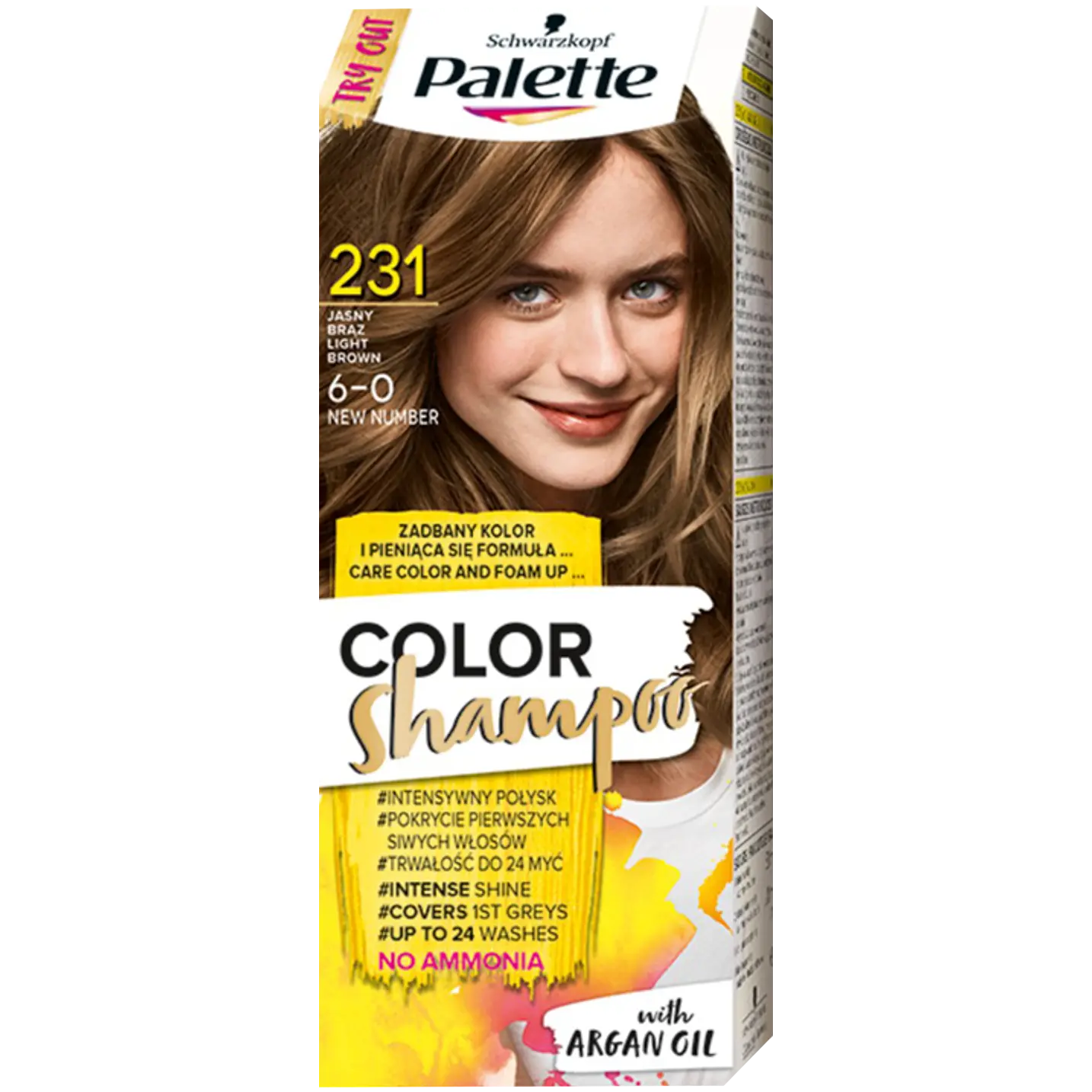 

Palette Color Shampoo шампунь-краска для волос 6-0 (231) русый, 1 упаковка
