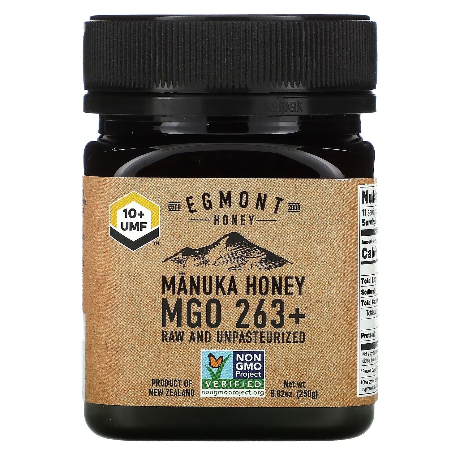 

Egmont Honey Манука Мед сырой и непастеризованный MGO 263+ , 250 г