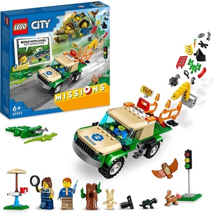 

Конструктор Lego 60353 City миссия по спасению диких животных