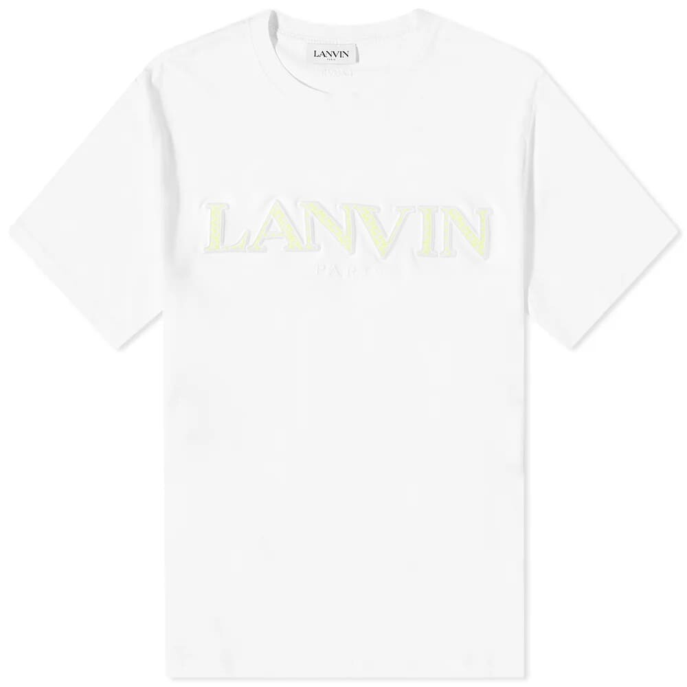 

Футболка Lanvin Curb Embroidered Logo Tee