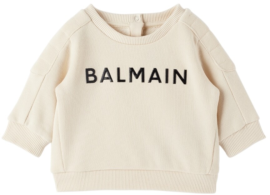 

Детская толстовка Off-White с круглым вырезом Balmain