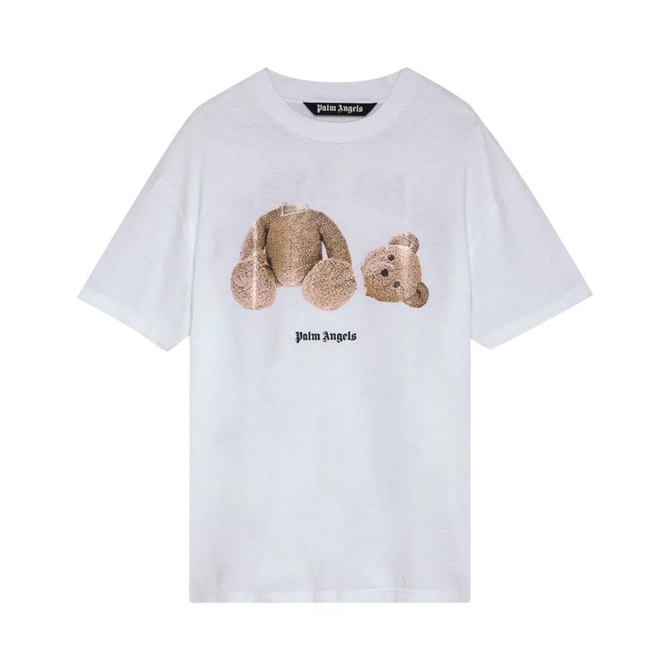 Футболка Palm Angels Bear Classic Tee 'White/Brown', белый - фото