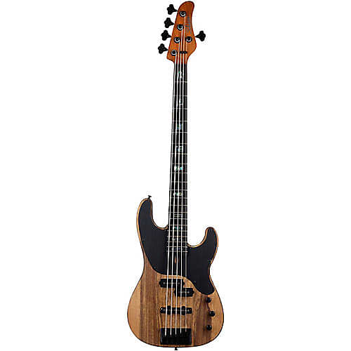 цена Schecter Guitar Research Model-T 5 Exotic 5-String Black Limba Electric Bass Satin Natural 2833 Model-T 5 Exotic Black Limba