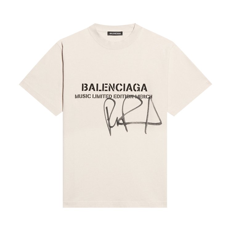 Футболка Balenciaga x RuPaul Small Fit Tee 'Chalky White/Washed Black', белый - фото