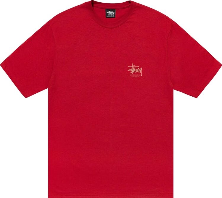 

Футболка Stussy Dragon Tee 'Dark Red', красный