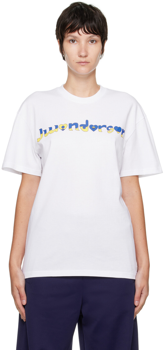 

Белая футболка с рисунком JW Anderson