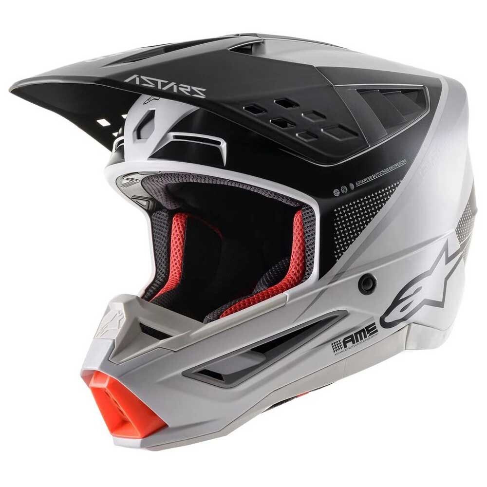 

Шлем для мотокросса Alpinestars S-M5 Rayon, серый