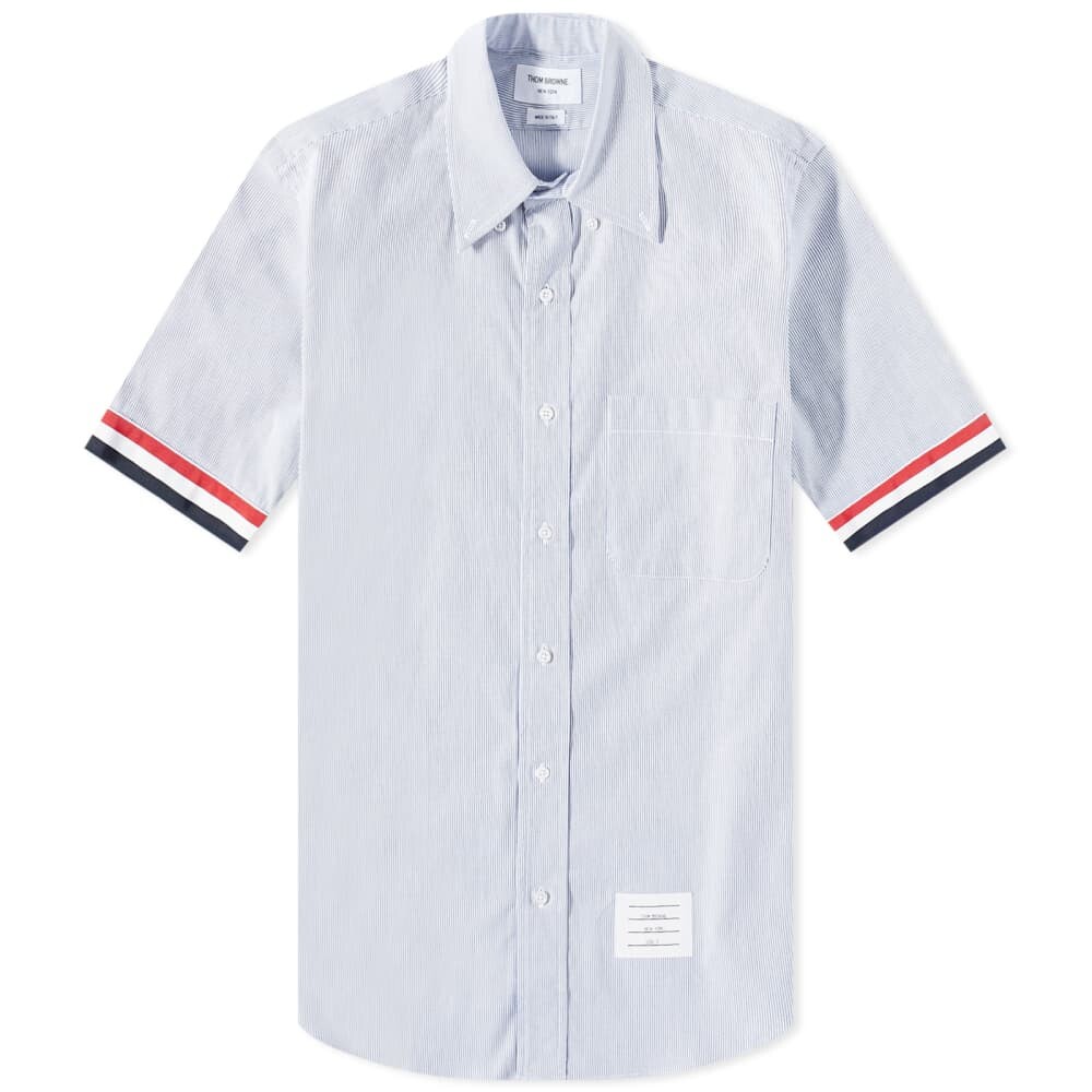 

Рубашка Thom Browne Grosgrain Tricolor Short Sleeve Shirt