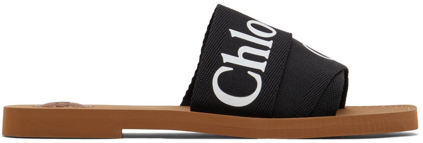 

Черные мюли Woody на плоской подошве Chloé