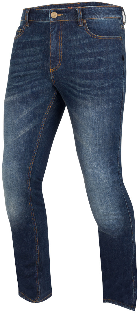 Мотоциклетные джинсовые брюки Bering Klyn с регулируемыми протекторами колена, темно-синий джинсовые эластичные мотоциклетные джинсы scott синий