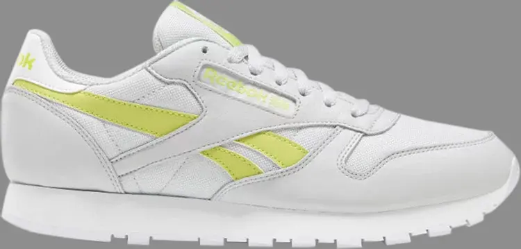 

Кроссовки classic leather 'chartreuse' Reebok, серый