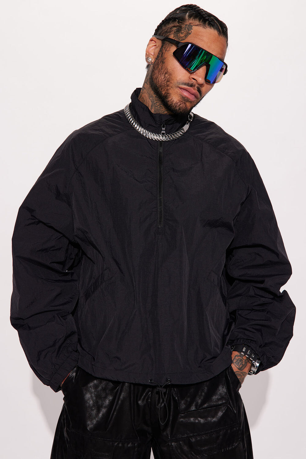 

Анорак Fashion Nova ZDF01C310001, черный