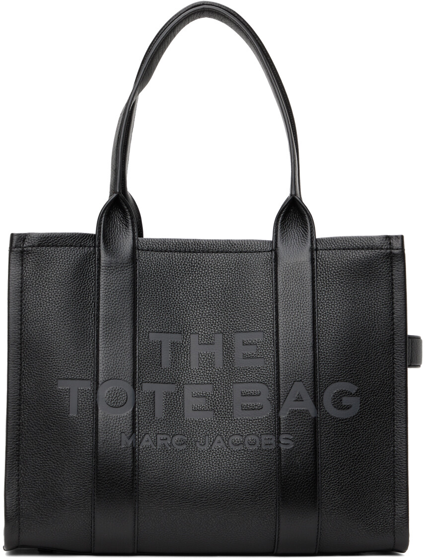 

Черная большая сумка-тоут The Leather Marc Jacobs