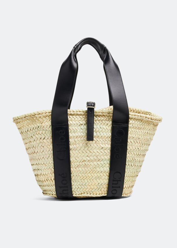 

Сумка-тоут CHLOÉ Chloé Sense medium basket bag, черный