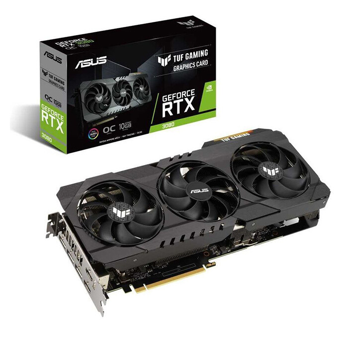 

Видеокарта Asus TUF Gaming GeForce RTX 3080 V2 OC, 10GB