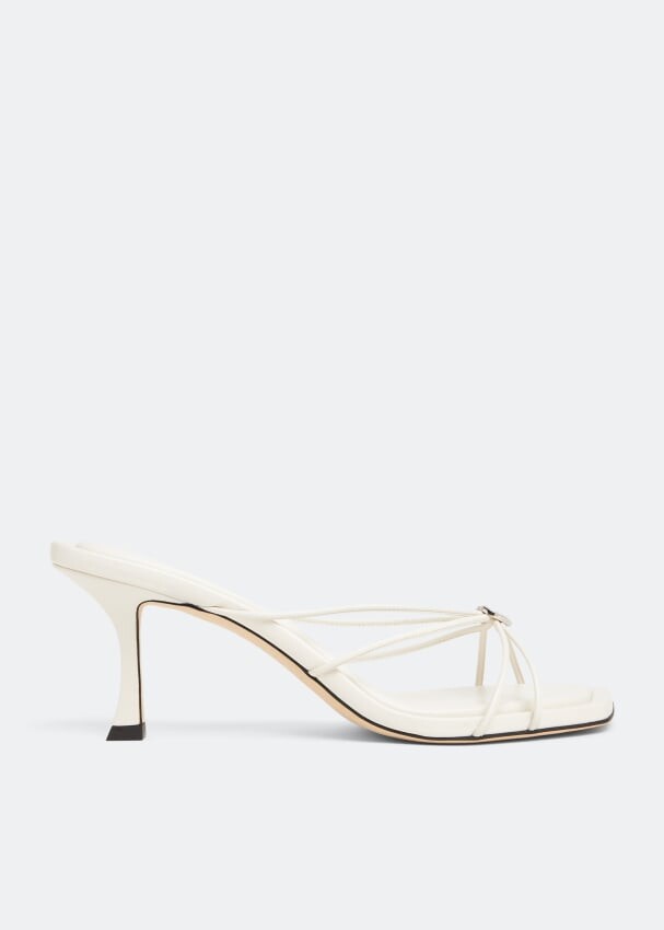 

Мюли JIMMY CHOO Indiya 70 mules, белый