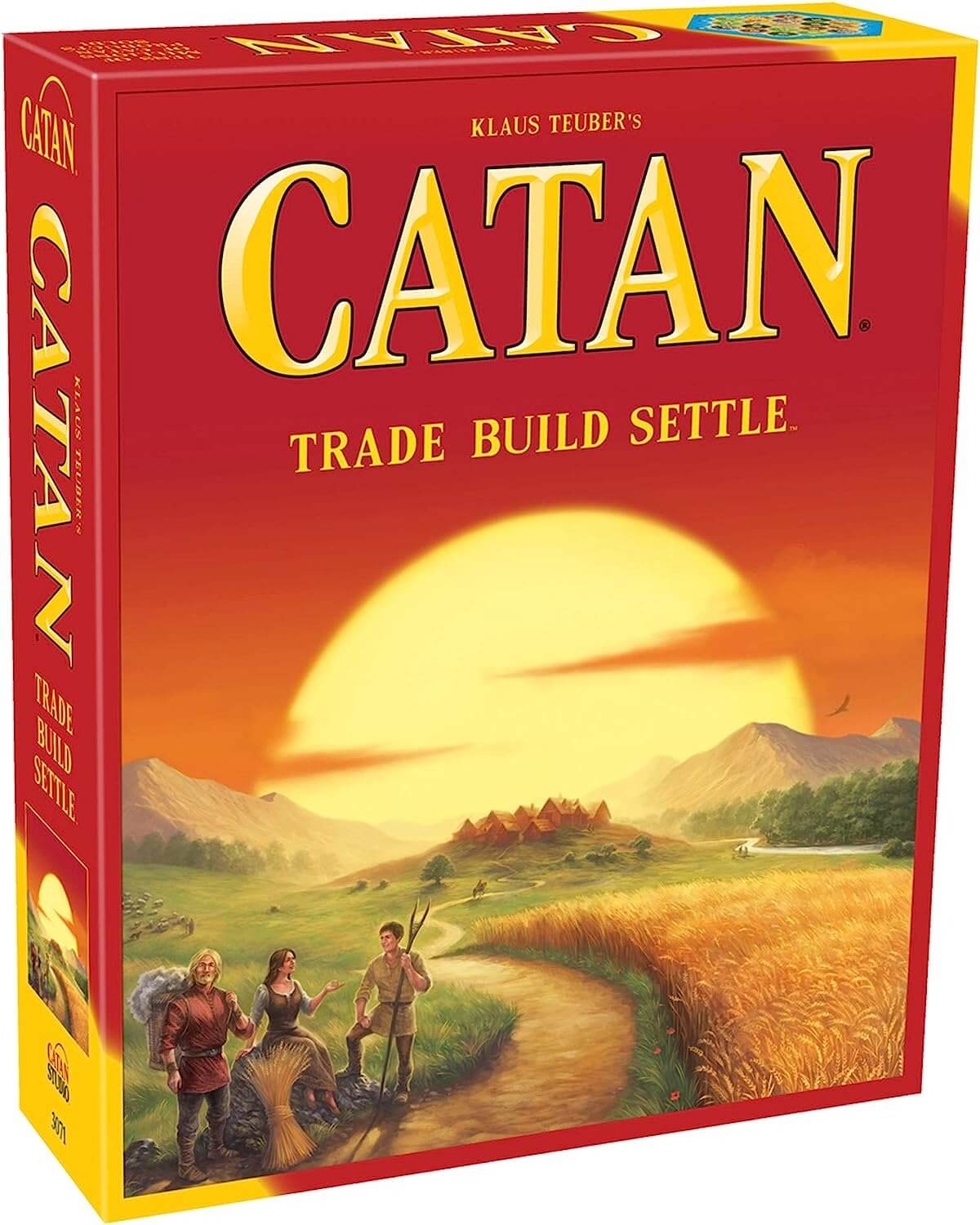 Настольная игра Catan Studio Catan: Trade Build Settle полный рабочий переворот на английском языке настольная игра карточные карты для семейных настольных игр и с руководством