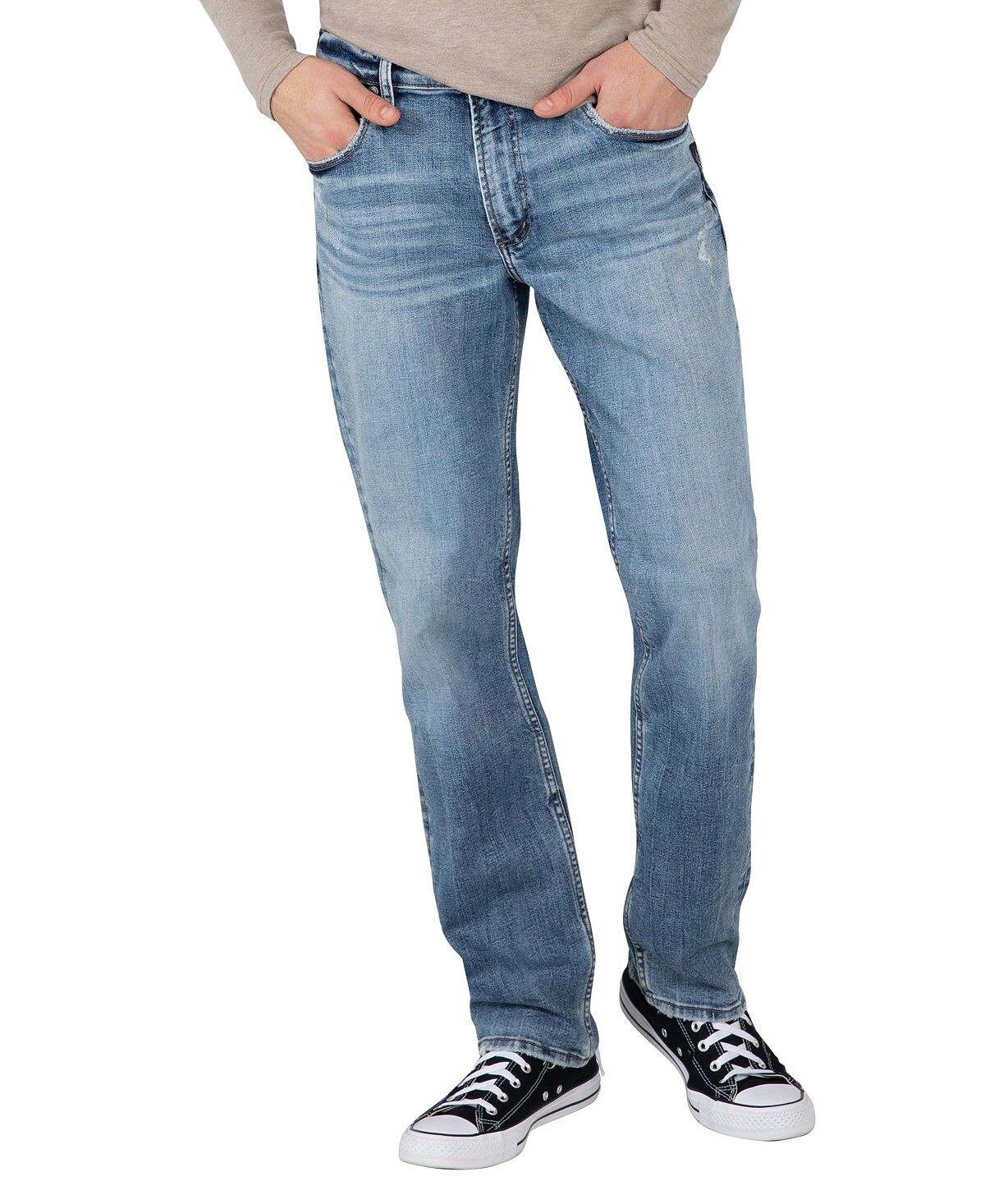 

Мужские джинсы классической посадки machray прямого кроя стрейч Silver Jeans Co.