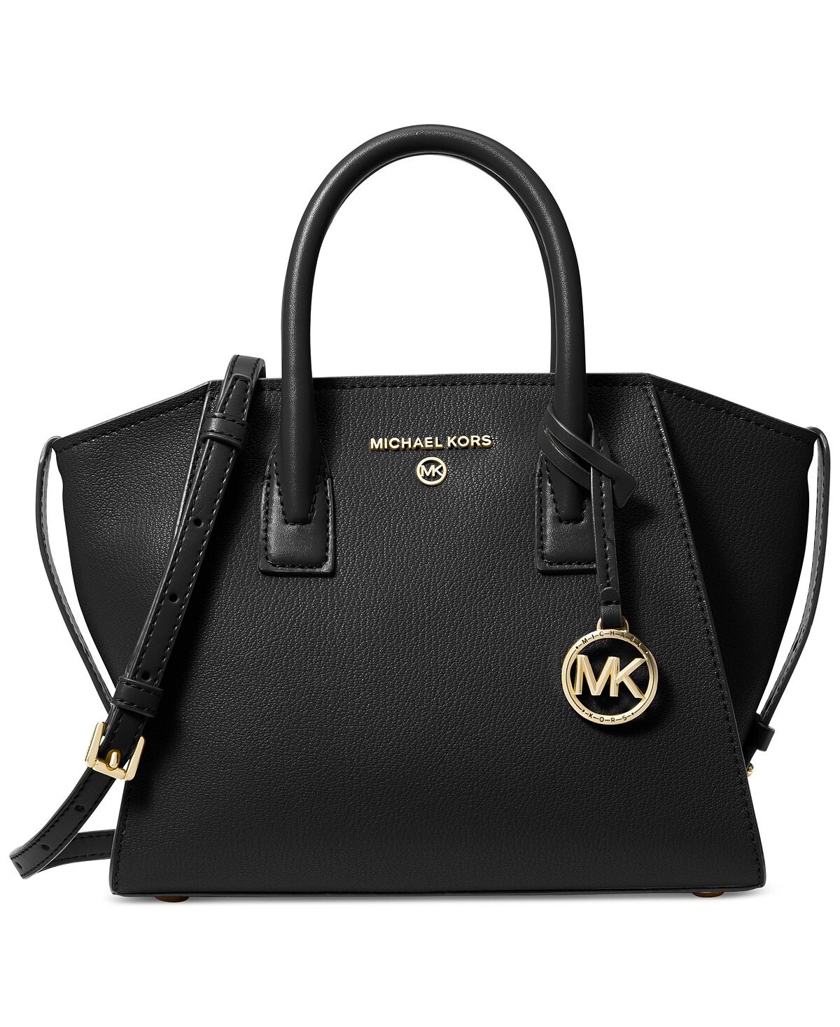 

Кожаная сумка-портфель avril с коротким верхом на молнии Michael Kors, черный