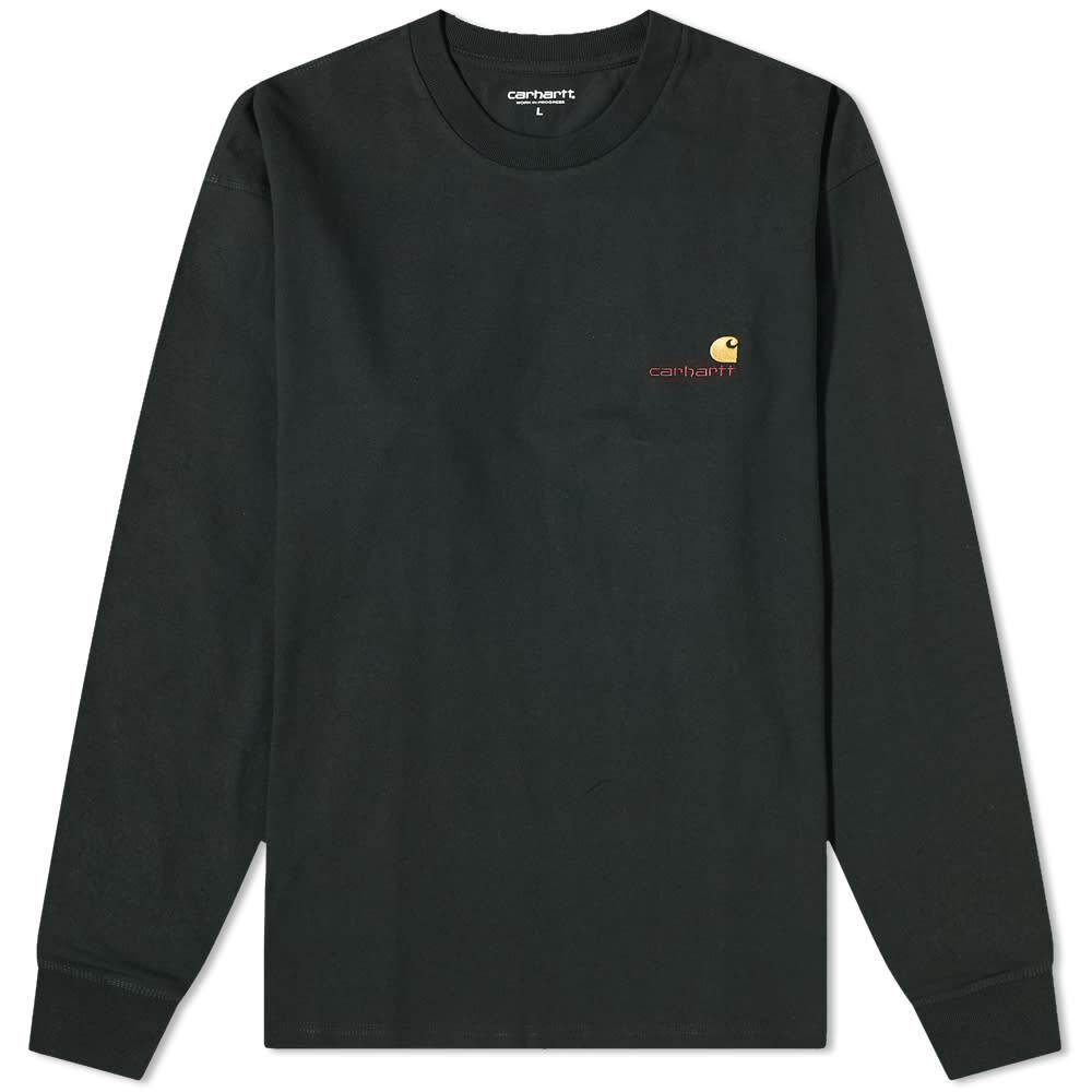 

Футболка Carhartt WIP Long Sleeve American Script Tee, Черный